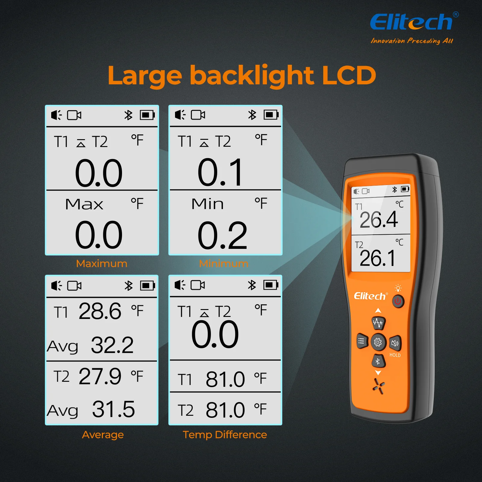 Nhiệt kế cặp nhiệt điện kép Bluetooth Elitech ICT-220 03
