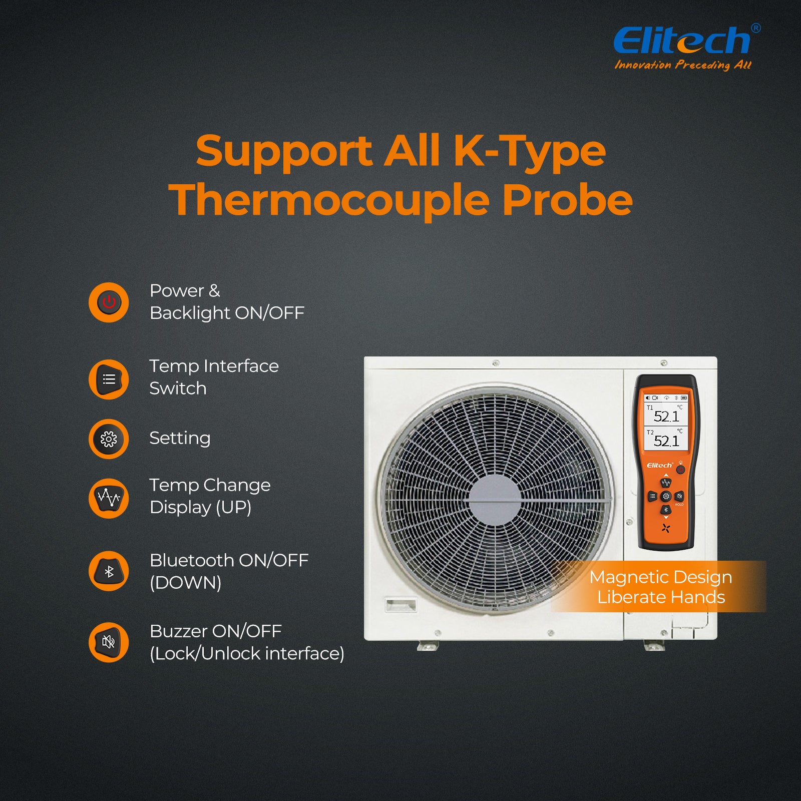 Nhiệt kế cặp nhiệt điện kép Bluetooth Elitech ICT-220 07