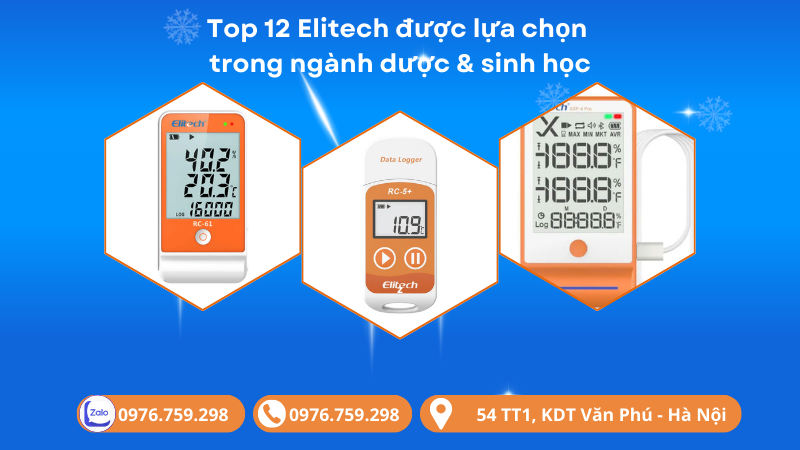 Top 12 Elitech được lựa chọn trong ngành dược & sinh học