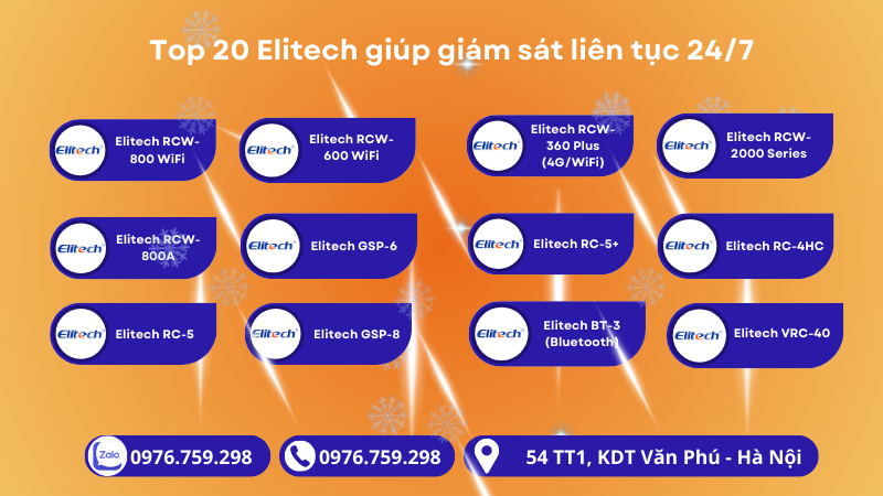 Top 20 Elitech giúp giám sát liên tục 247