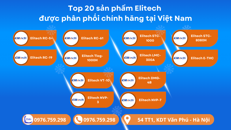 Top 20 sản phẩm Elitech được phân phối chính hãng tại Việt Nam