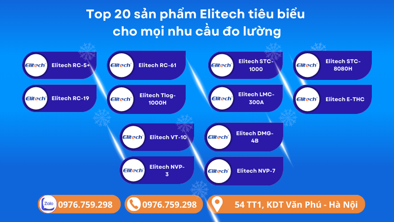 Top 20 sản phẩm Elitech tiêu biểu cho mọi nhu cầu đo lường
