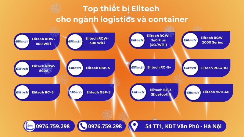 Top thiết bị Elitech cho ngành logistics và container