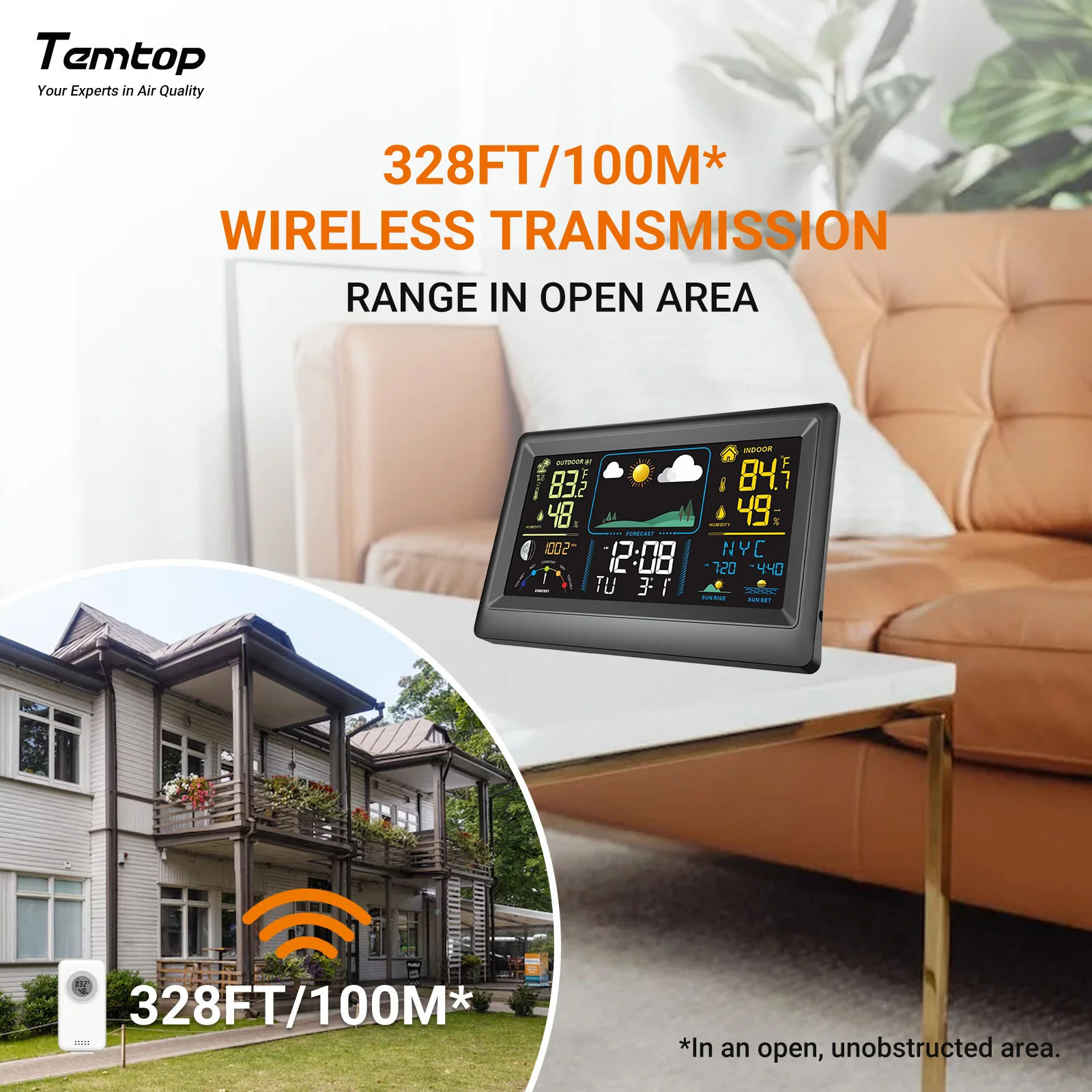 Trạm thời tiết đa chức năng Temtop W100 06