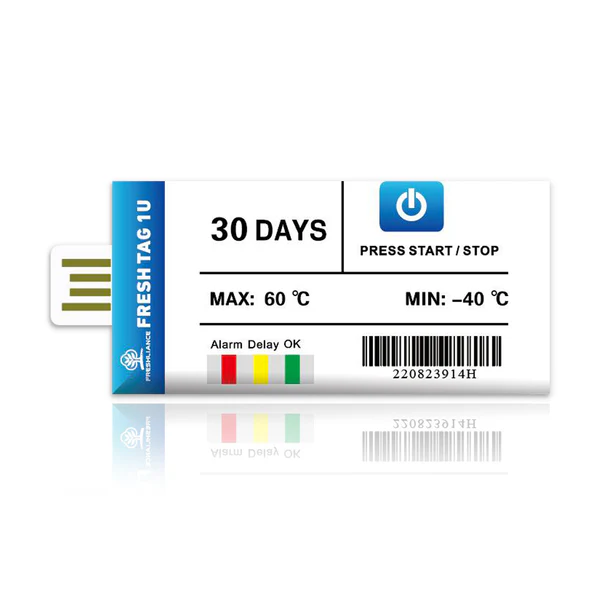Máy ghi dữ liệu nhiệt độ Fresh Tag 1U kèm báo cáo PDF 01