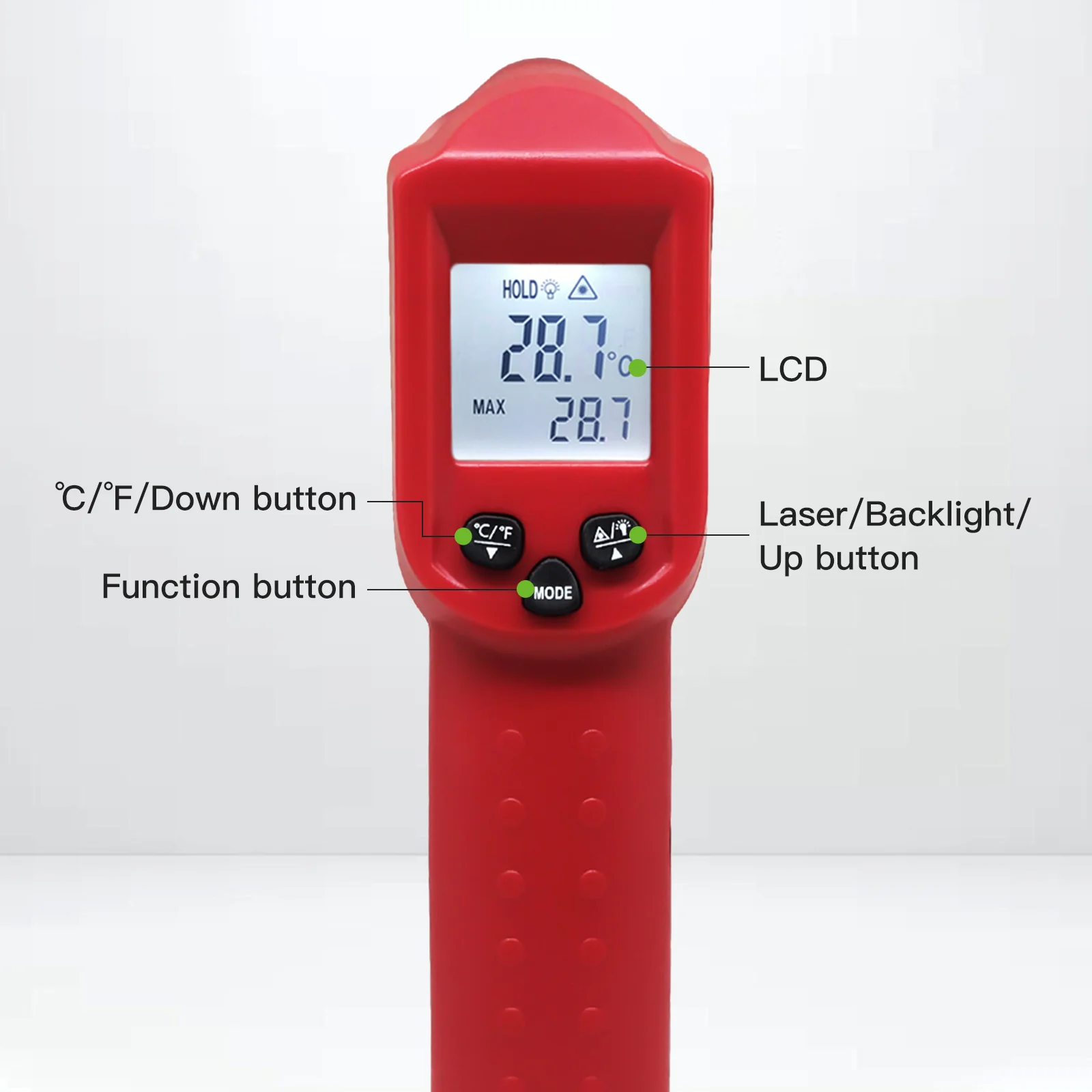 Súng đo nhiệt độ laser kỹ thuật số 04