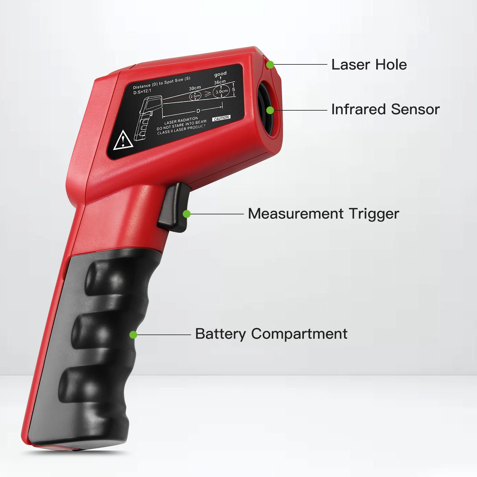 Súng đo nhiệt độ laser kỹ thuật số 05