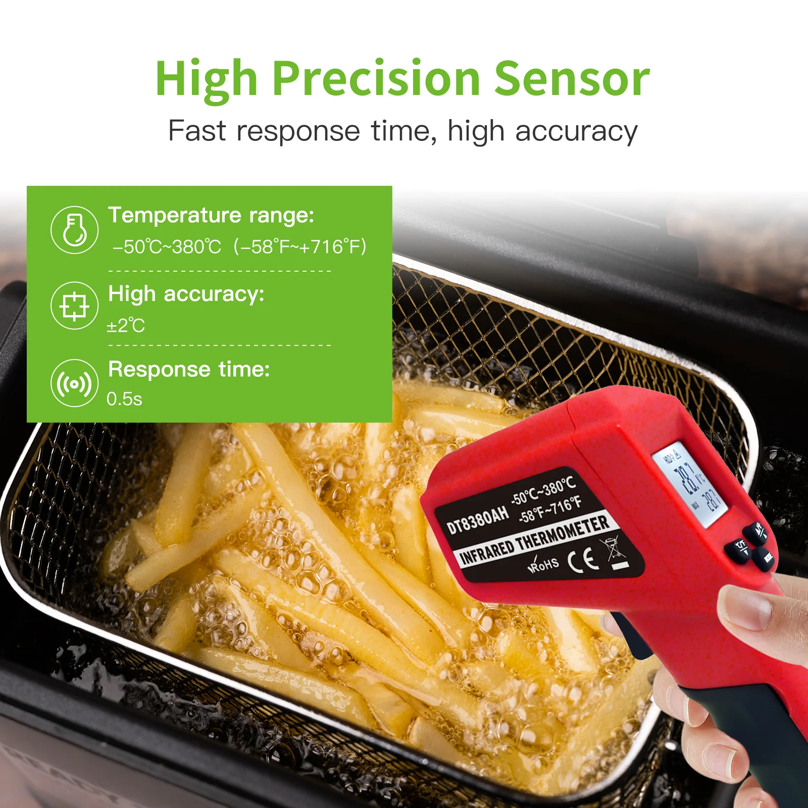 Súng đo nhiệt độ laser kỹ thuật số 06